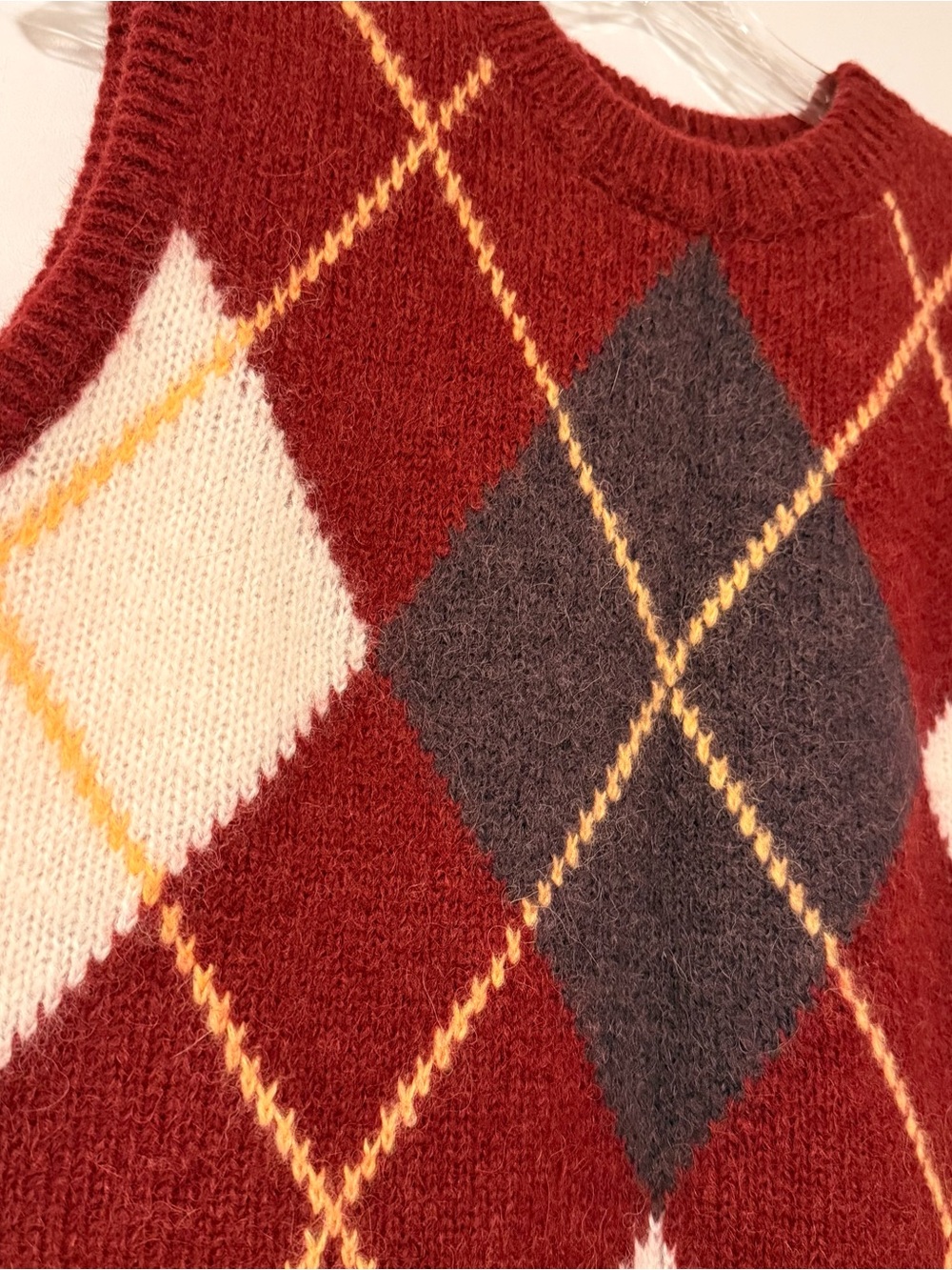 Sézane | Philly Argyle Sweater Vest - Picture 6 of 7